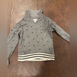 T2Love gray heart hoodie. Size 10